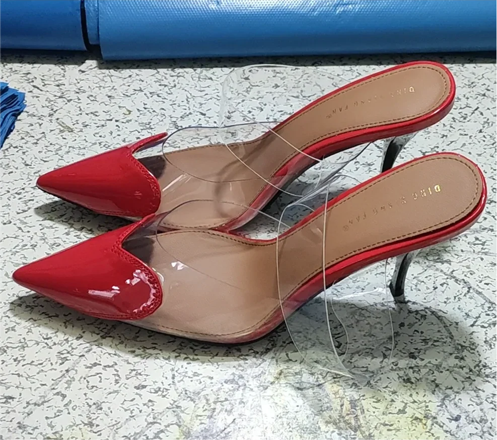 Heart Pointed Toe Mule Heels Mi que lla s Closet