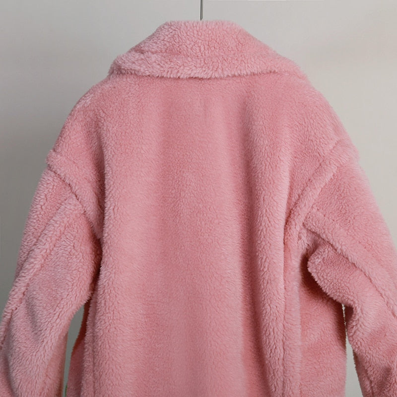 Pink Maxi Faux Fur Coat – Mi'que'lla's Closet